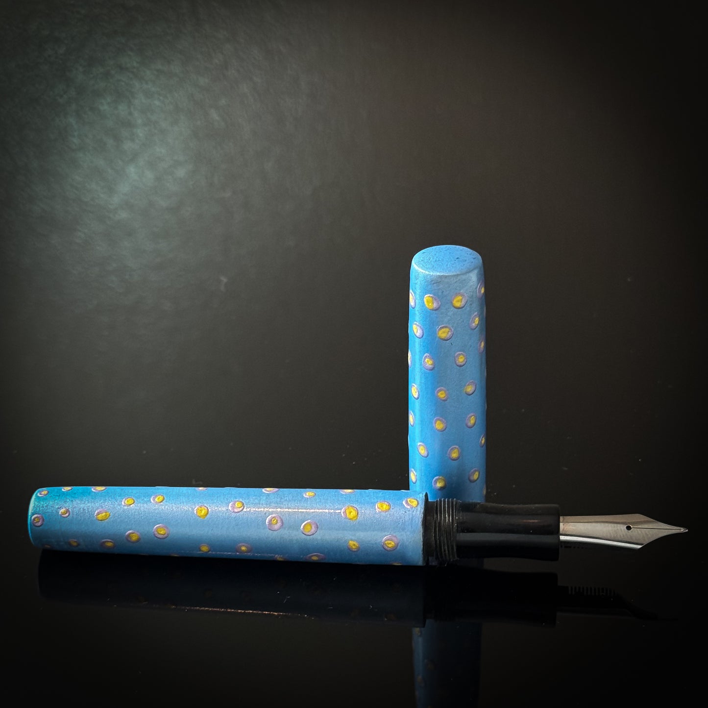 Hand Painted Ebonite Westwood Model - Bock Nib