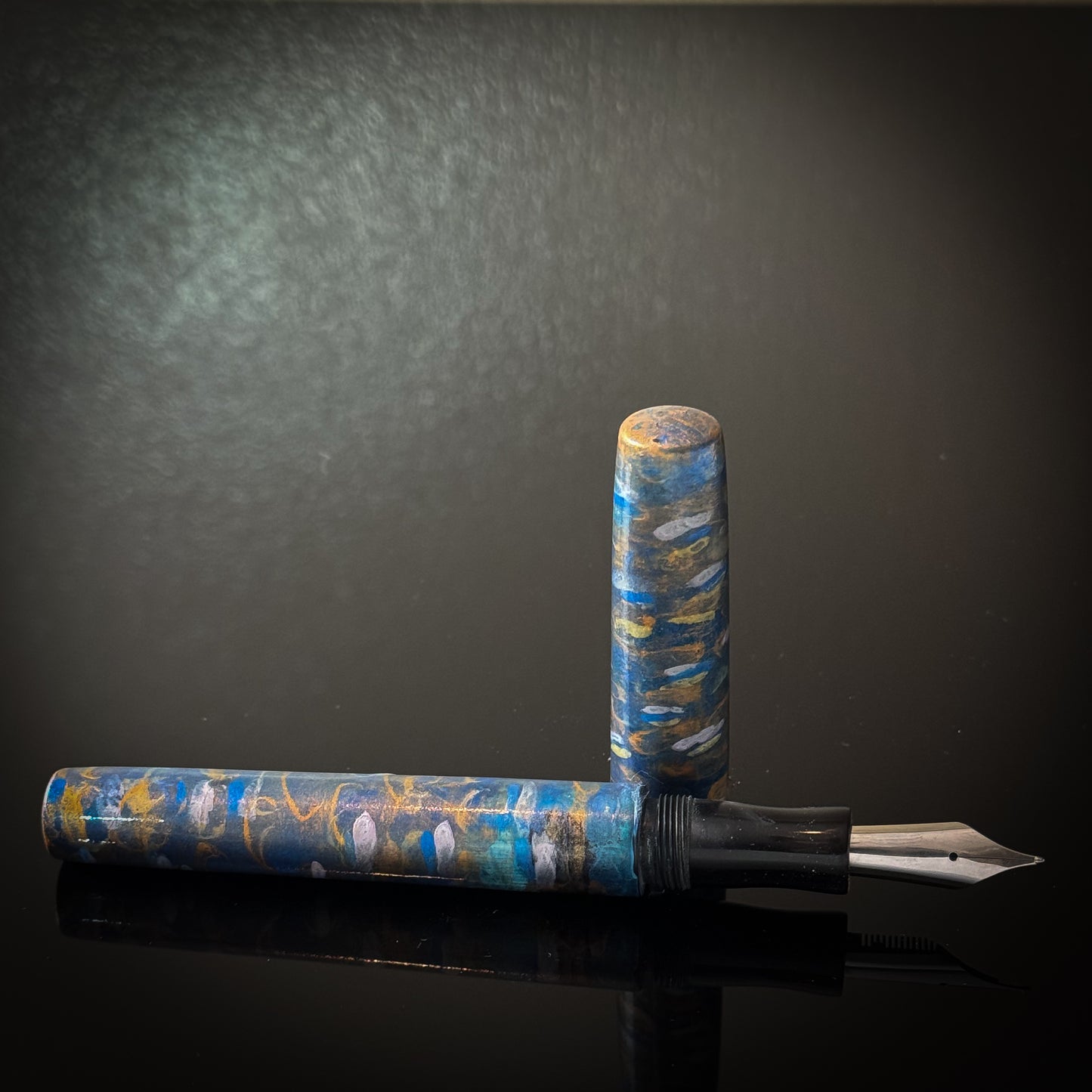 Hand Painted Ebonite Westwood Model - Bock Nib