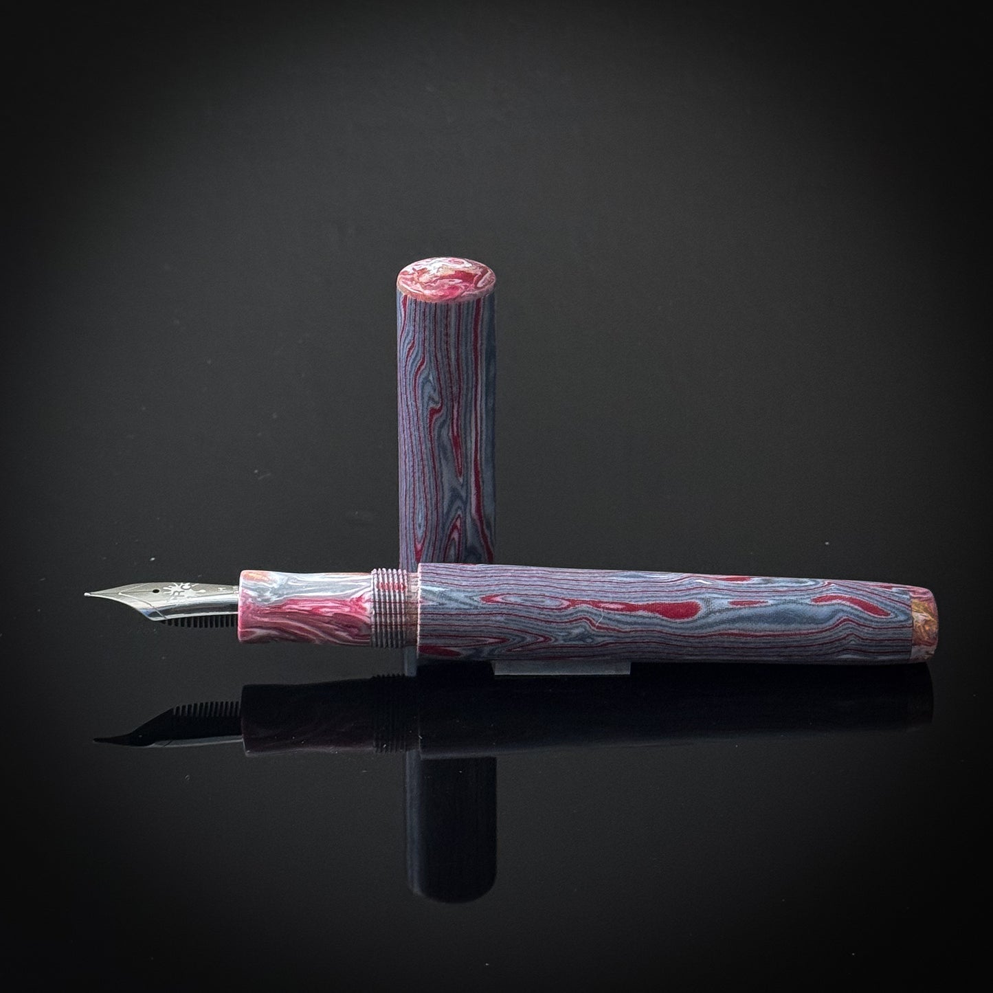 Red and Grey CrazyFiber Westwood Model - Jowo Nib