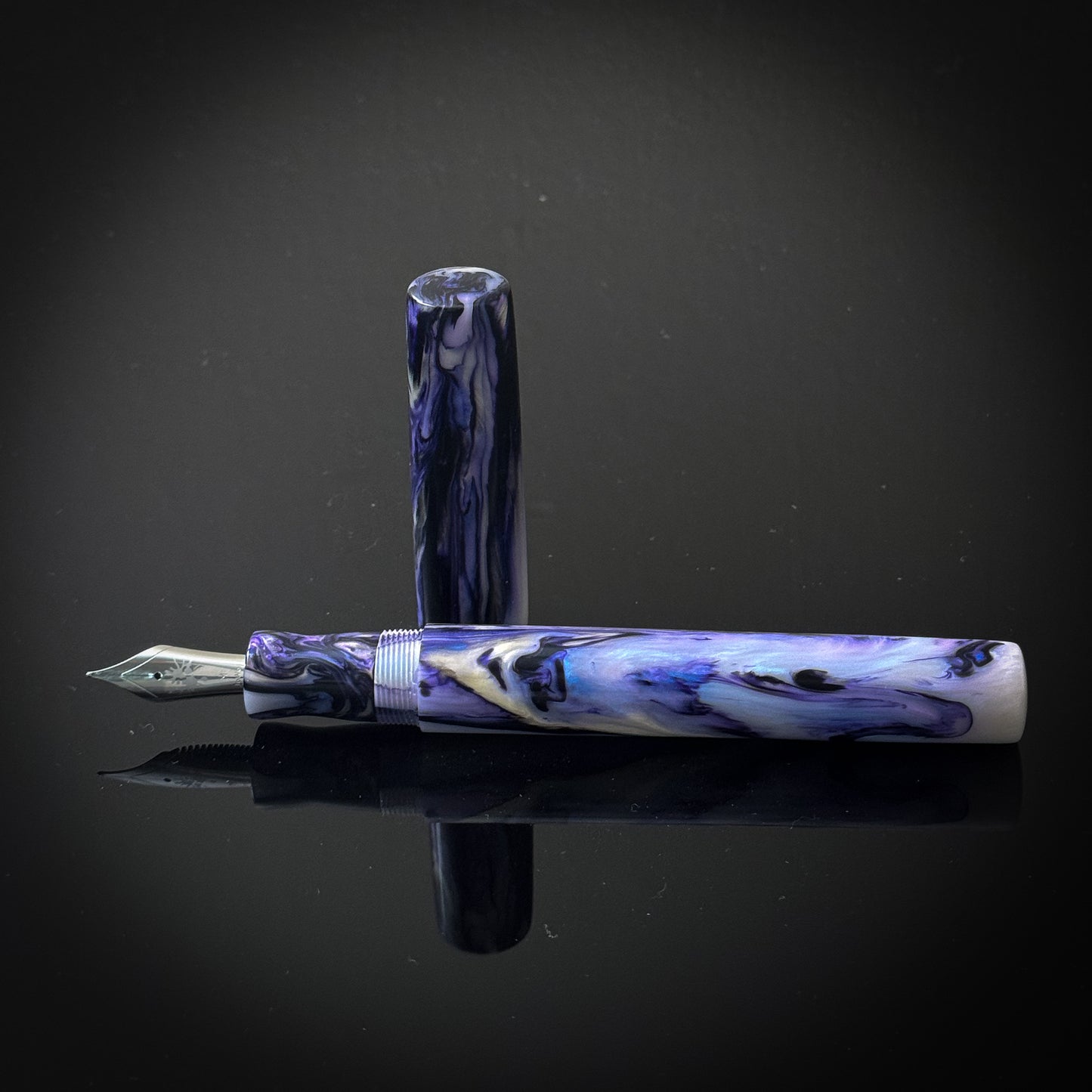 Royal Abalone Extra Long Arlington Fountain Pen - Jowo nib l