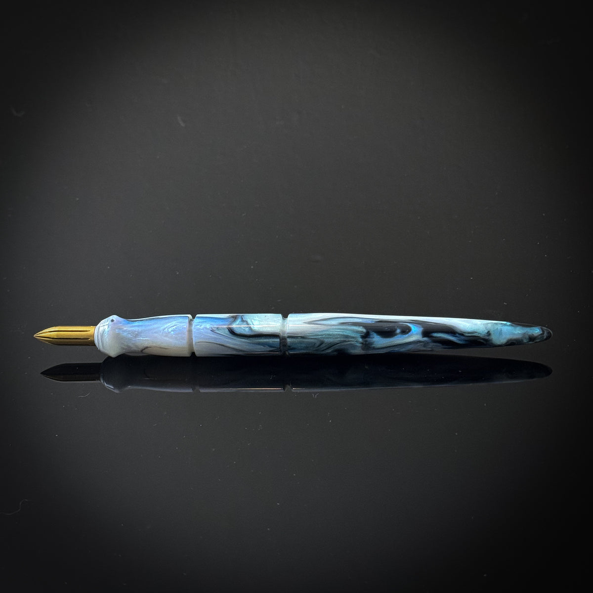 Blue Abalone Contoured Nib Holder