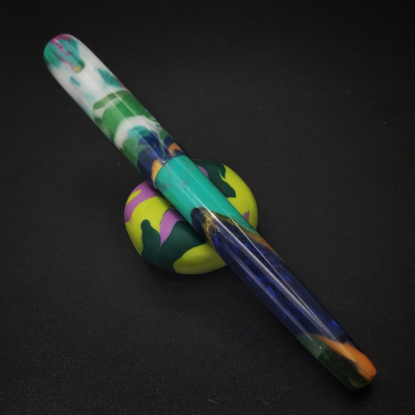 Teal, Blue and Gold Morningside Model - Jowo Nib