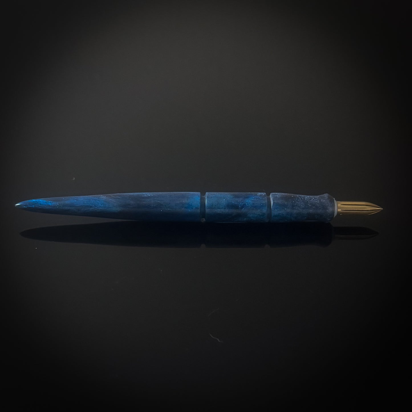 Two Tone Blue with Gray Contoured Nib Holder