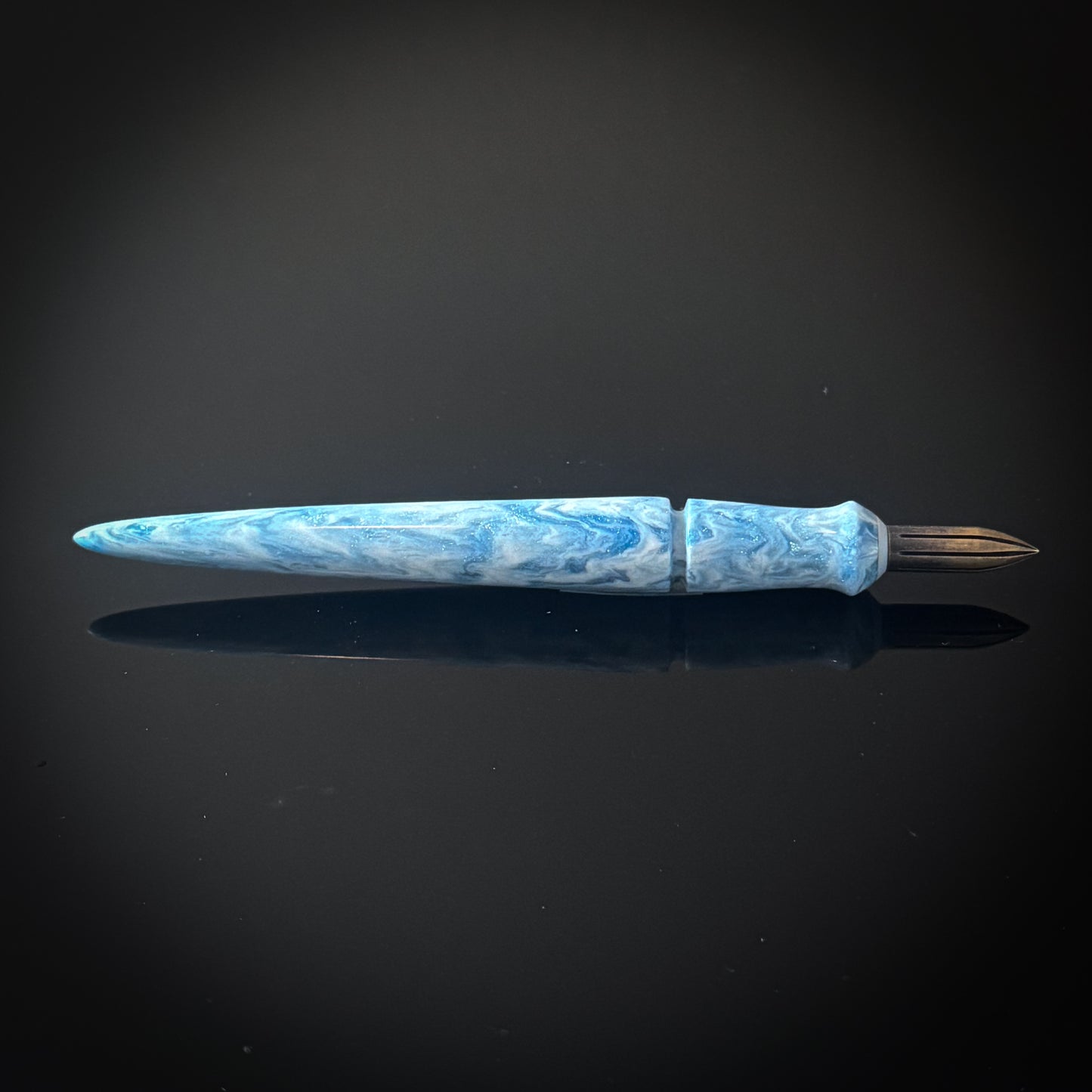 Carolina Blue and White Mini Nib Holder