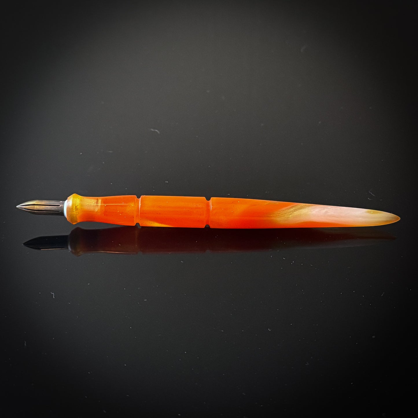 Orange Boho Contoured Nib Holder