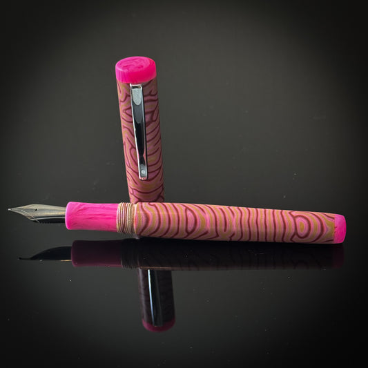 Pink CrazyFiber Fineview Model -  Jowo Nib