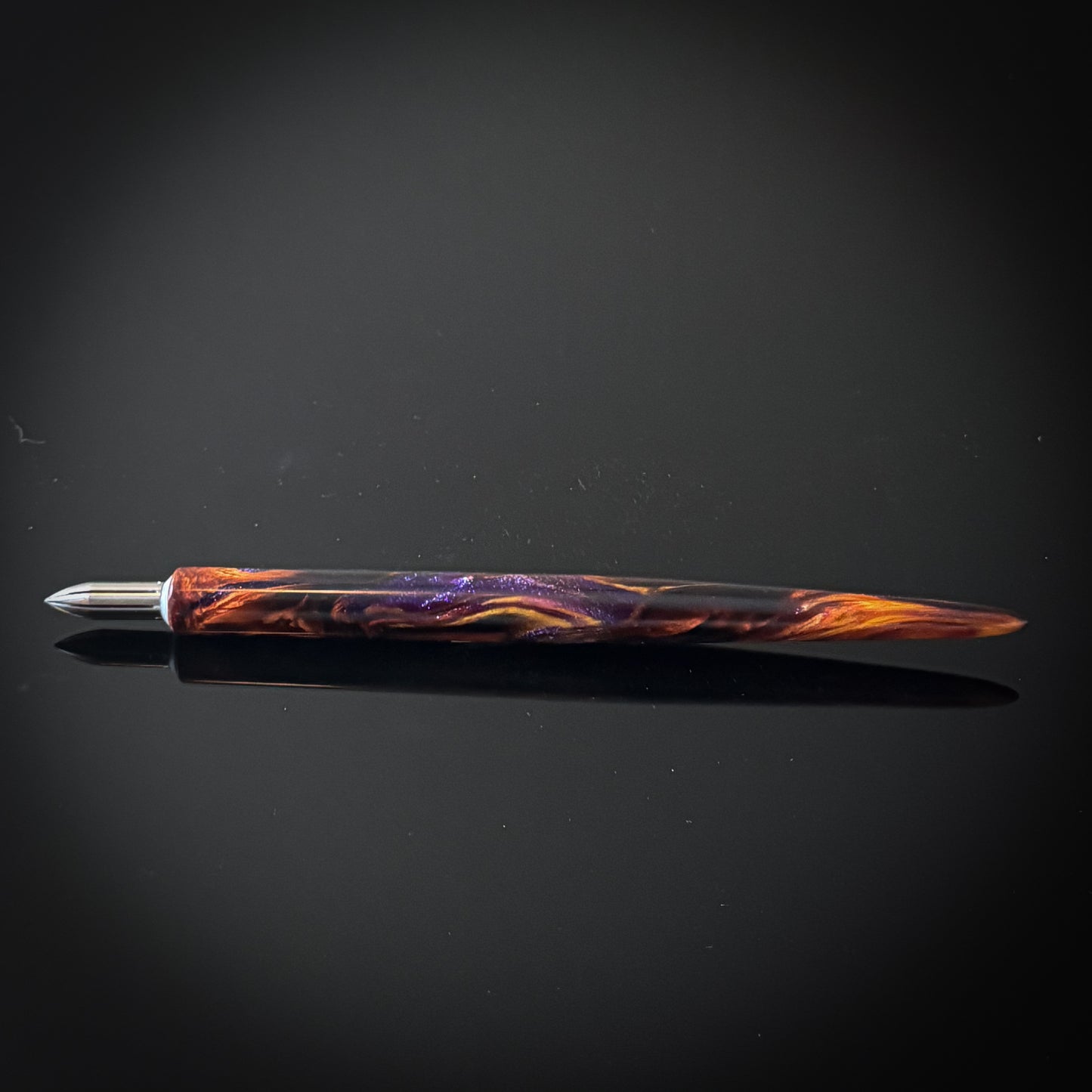 Amethyst Geode Slim Style Nib Holder