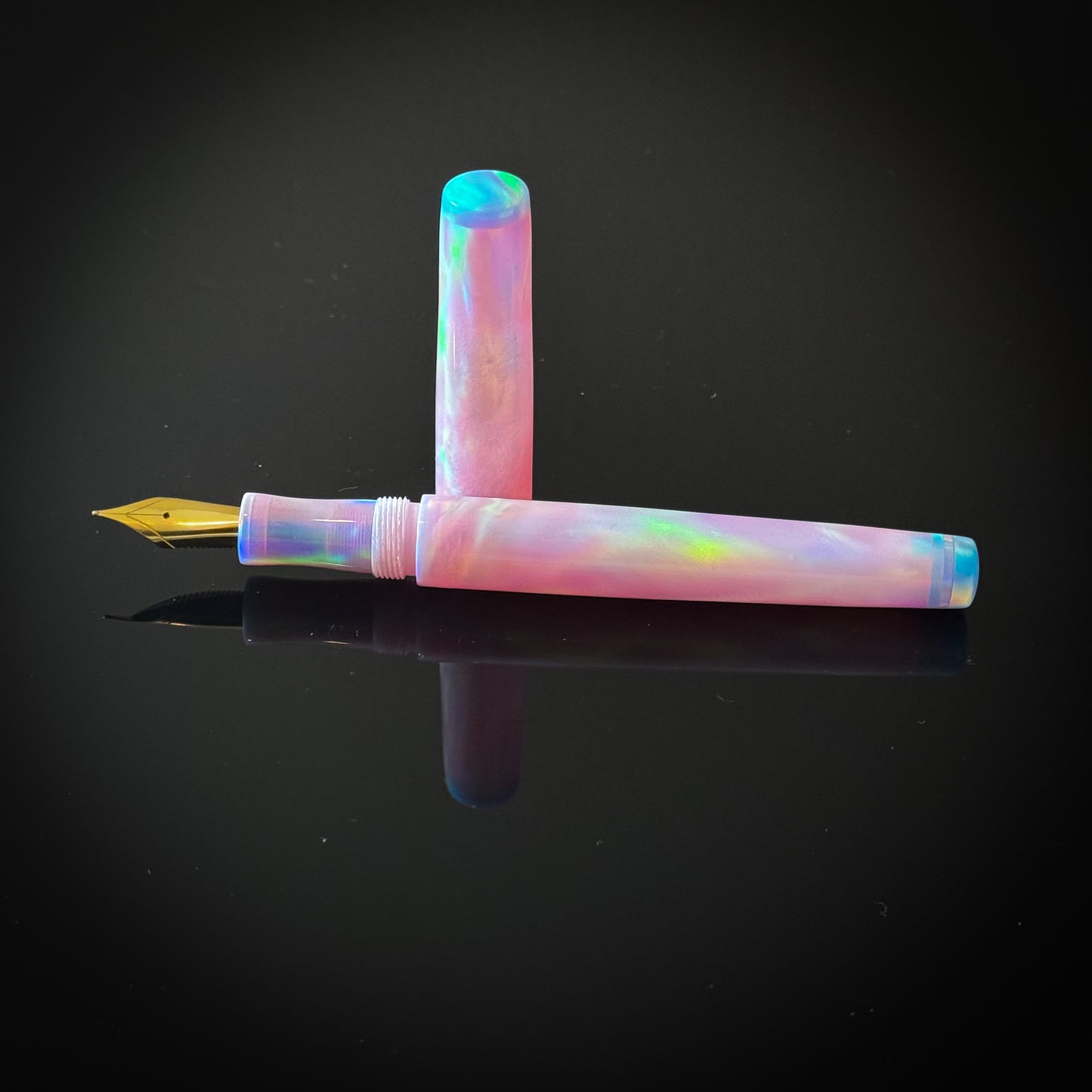 Sakura Pink OPAREX with Dreamy Rakaia Accents Slim Westwood Model - Jowo Nib