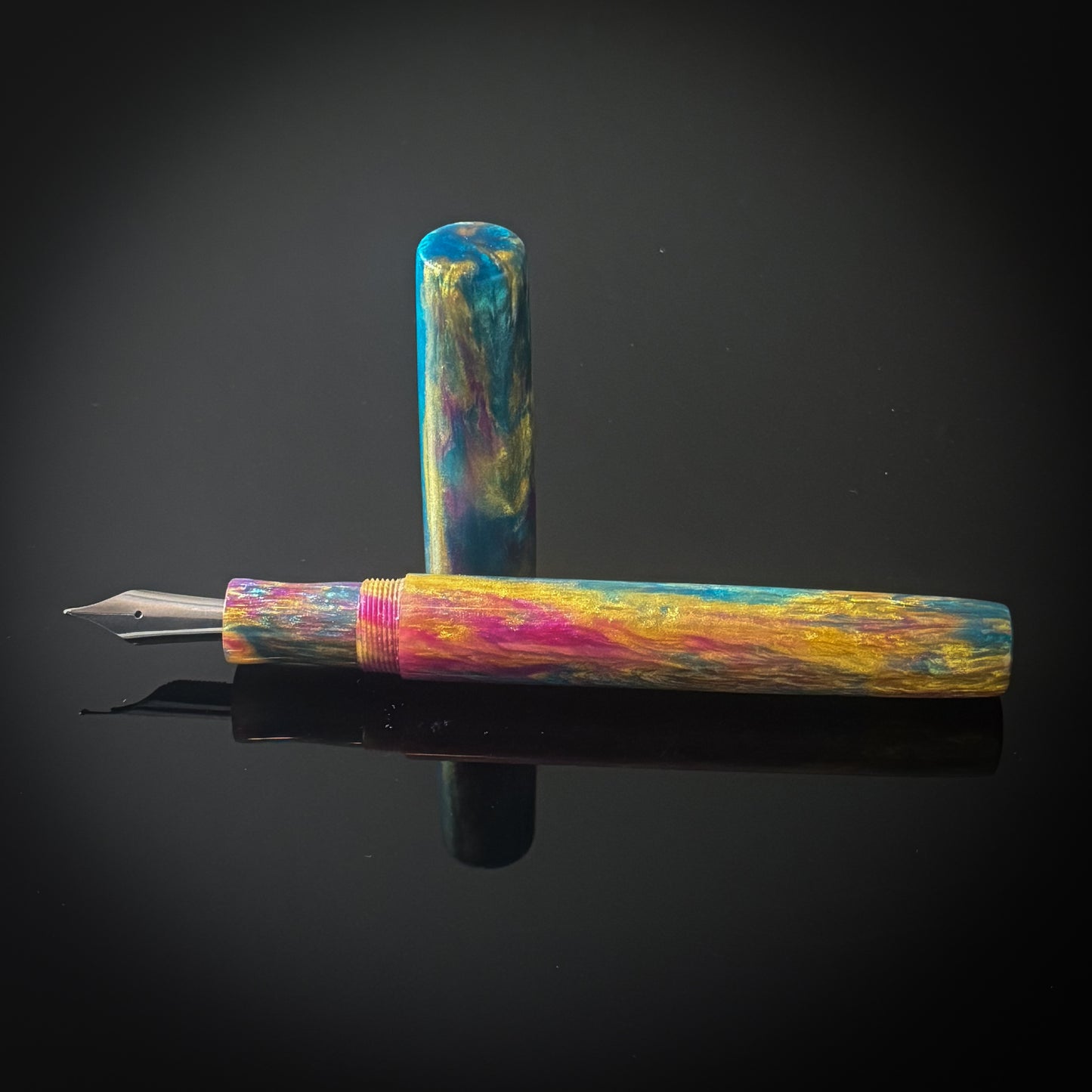 Prismatic Parade Extra Long Arlington Model - Bock Nib