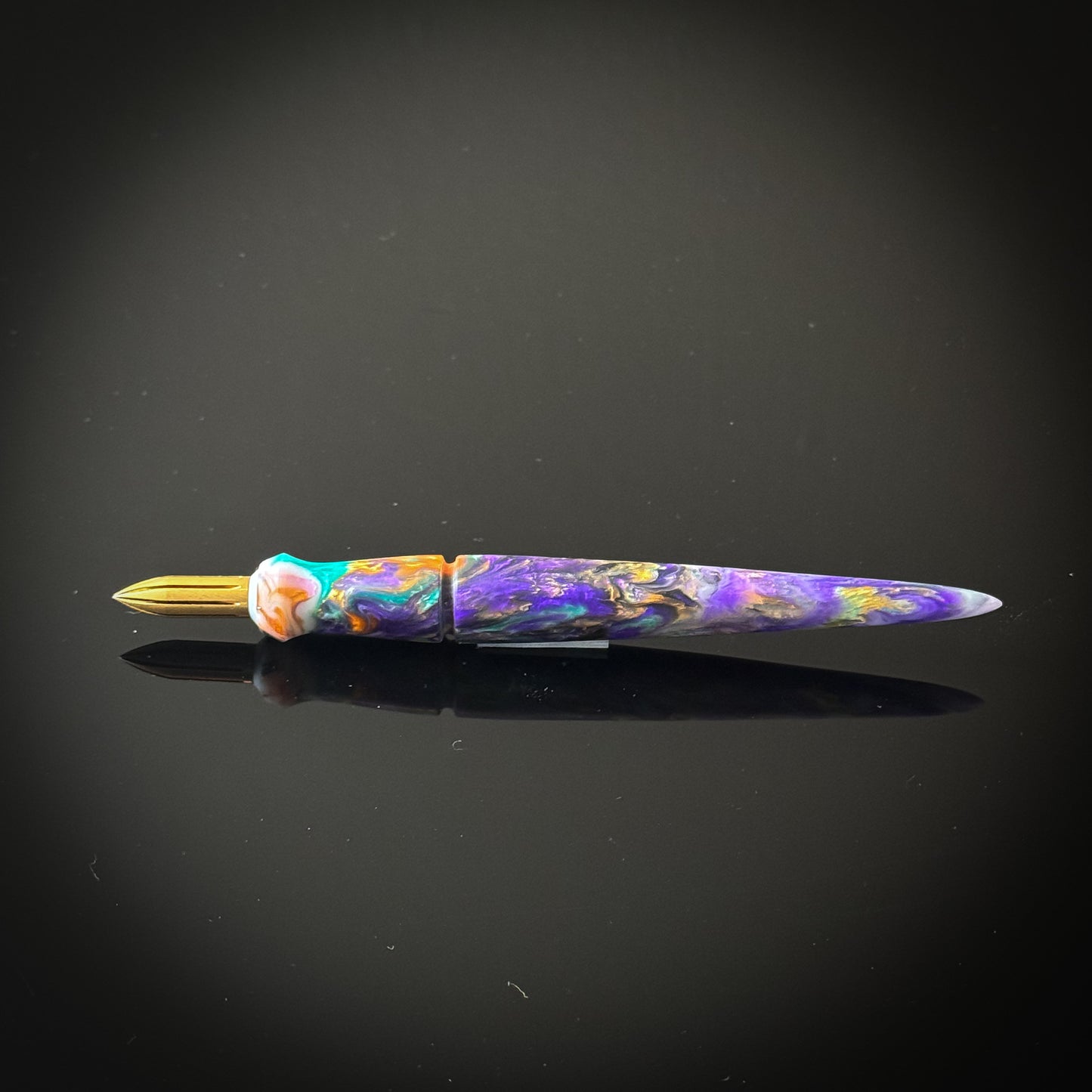 Mardi Gras Mini Nib Holder Low Lustre Finish