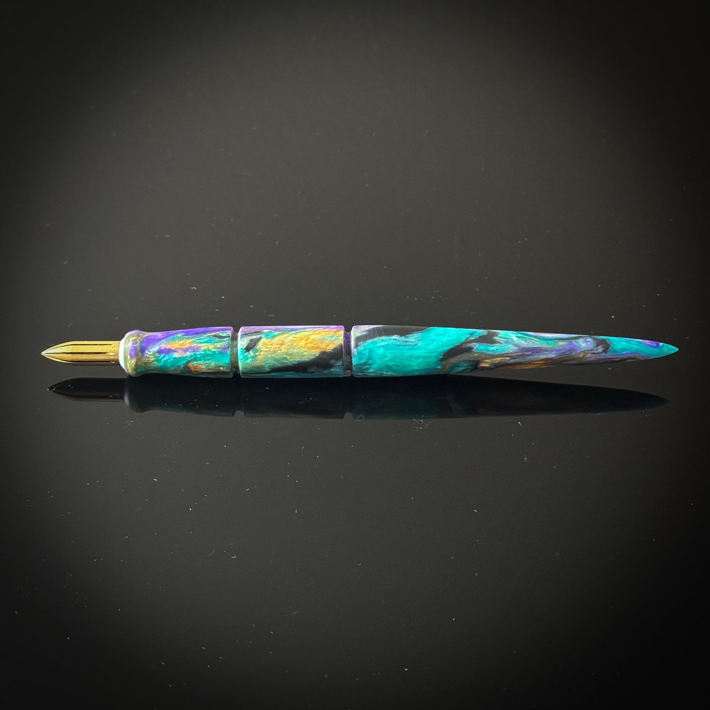 Mardi Gras Contoured Nib Holder - Low Lustre Finish