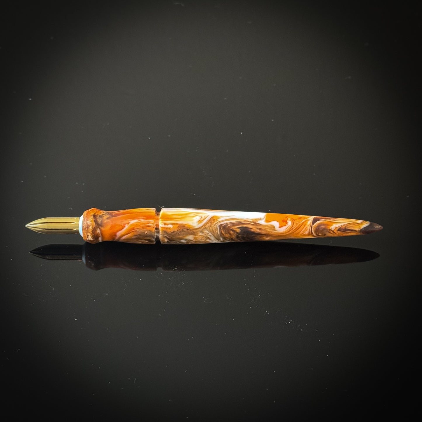 Orange You Tired of Me Yet Mini Nib Holder Low Lustre Finish