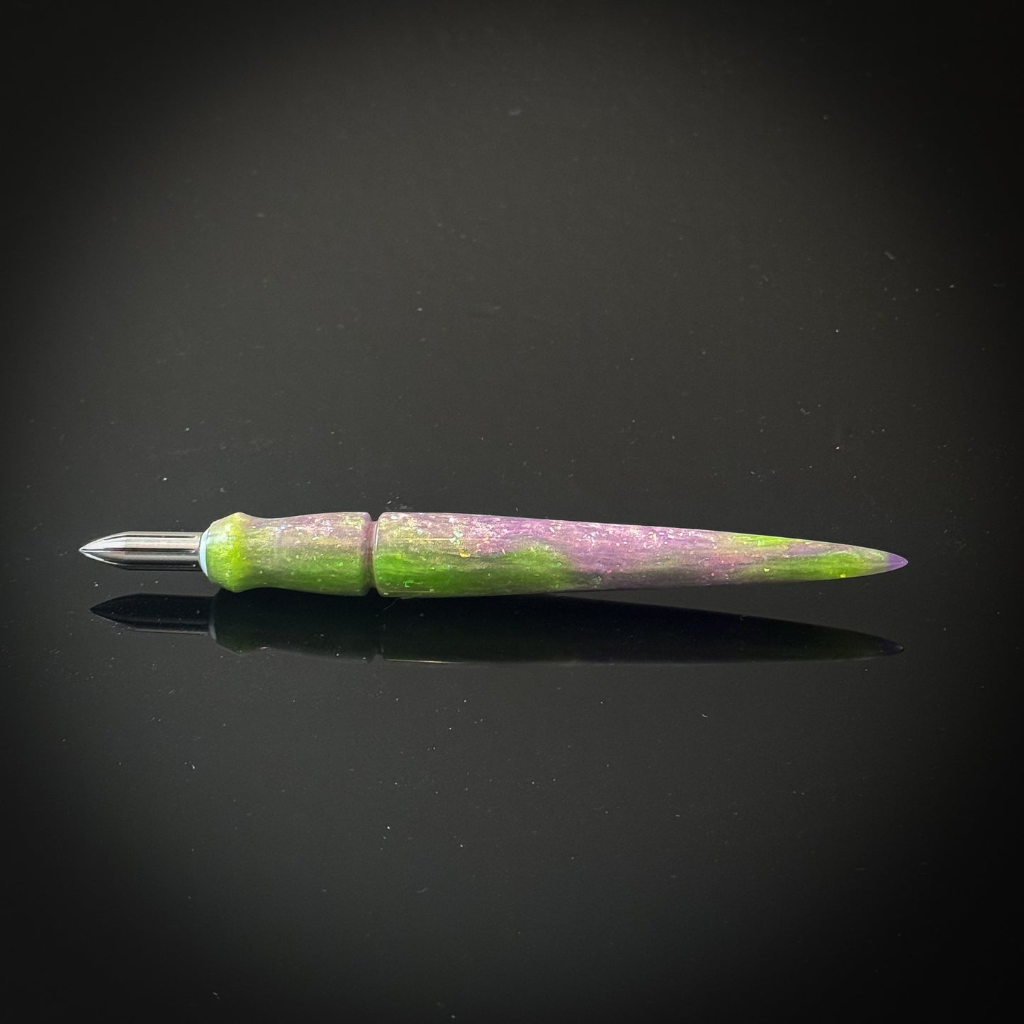 Green and Purple Sparkle Mini Nib Holder