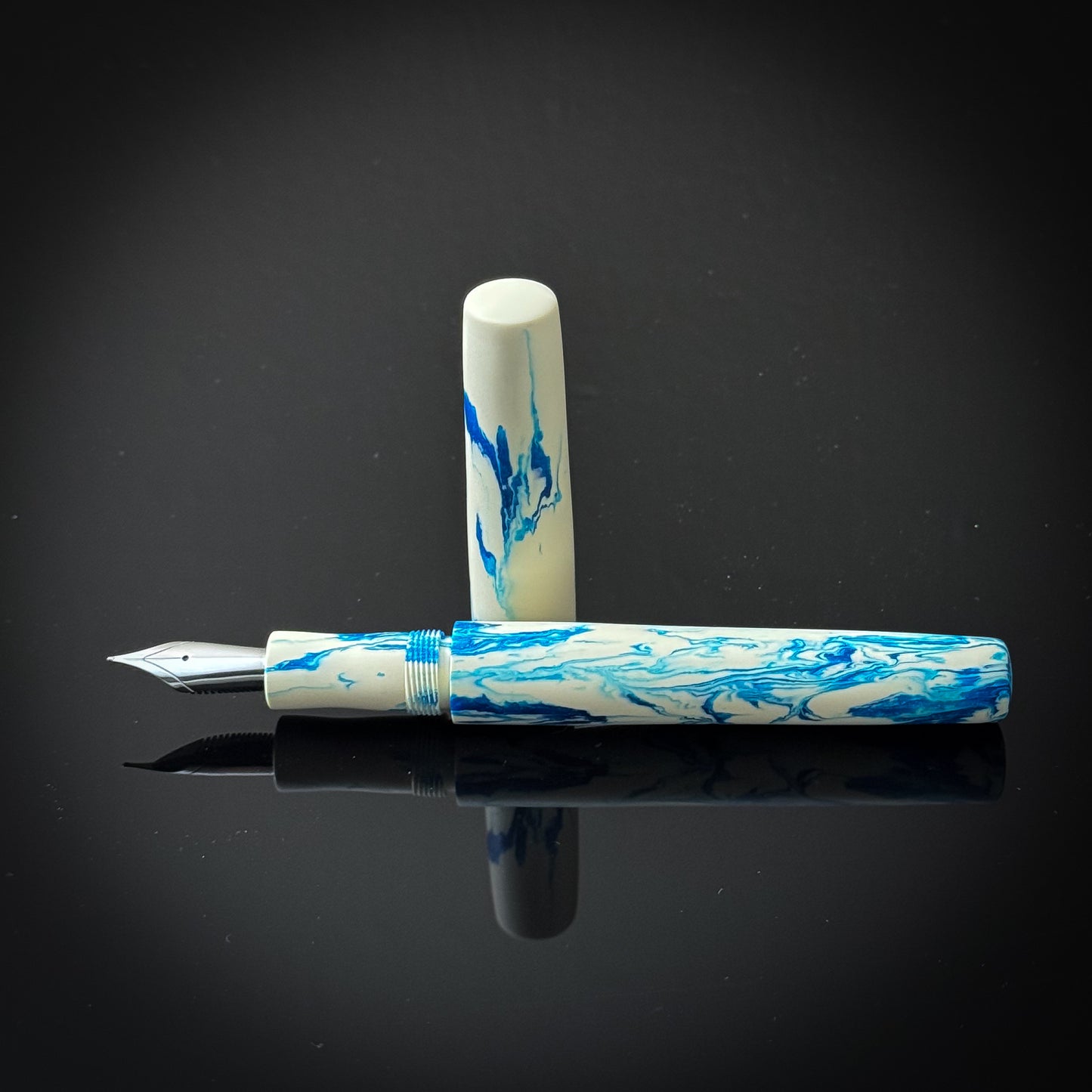 Teal and Cream Westwood Model Low Lustre Finish-Jowo Nib