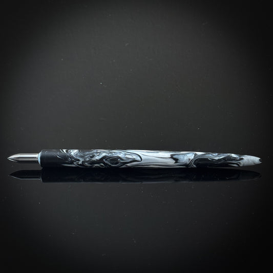 Black and White Slim Style Nib Holder Semi Gloss Finish