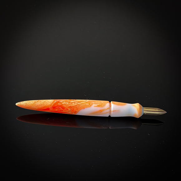Electric Creamsicle Mini Contoured Nib Holder Low Lustre Finish