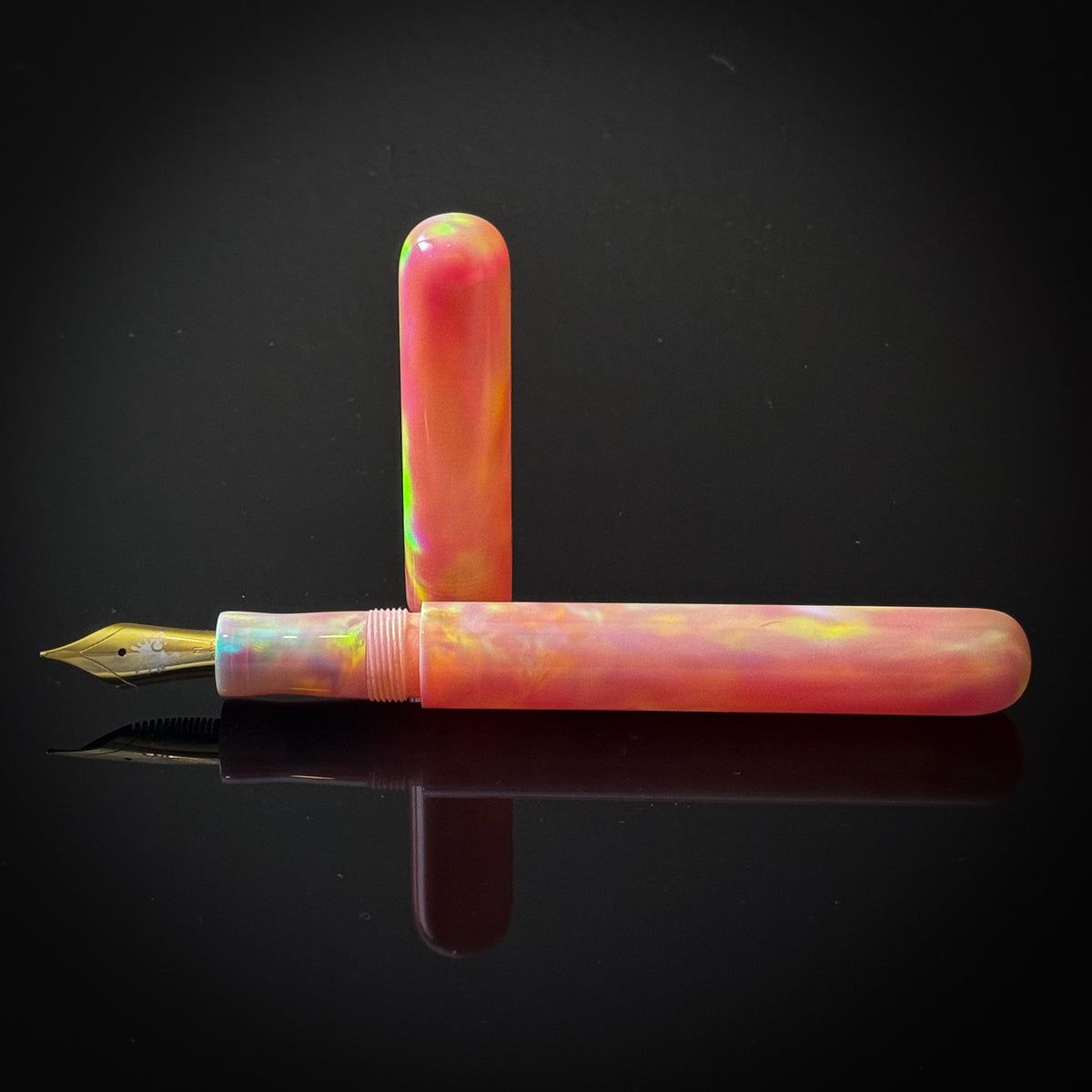 Translucent Salmon Pink OPAREX with Elliott Model -Jowo Nib