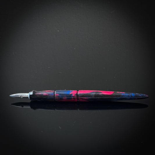 Fuscia Black and Blue Contoured Nib Holder