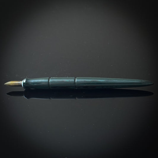 Green and Black Ebonite Contoured Nib Holder