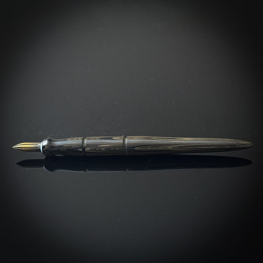 Olive and Black Ebonite Contoured Nib Holder