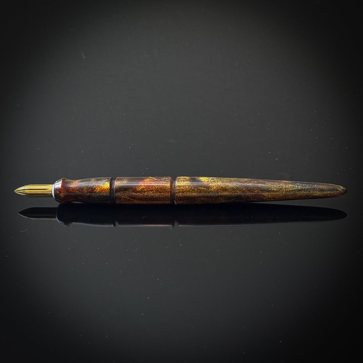 Fire Agate Contoured Nib Holder