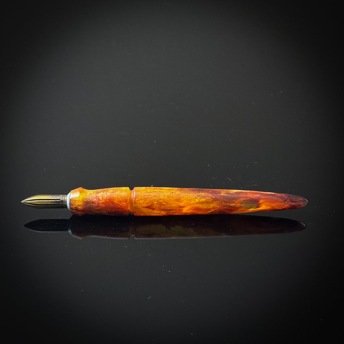 Burnt Orange and Amber Mini Nib Holder