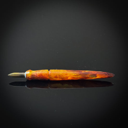 Burnt Orange and Amber Mini Nib Holder