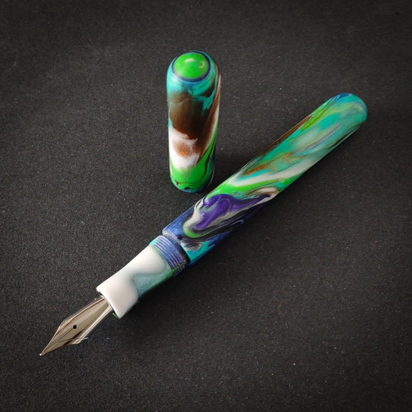 Mermaid Lagoon Elliott Model Low Lustre Finish -  Jowo Nib