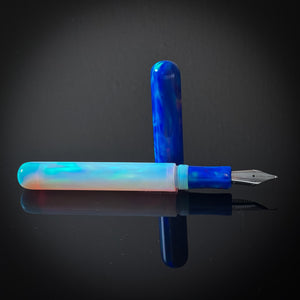 Blue Sunset and White OPAREX Elliott Model -  Jowo Nib
