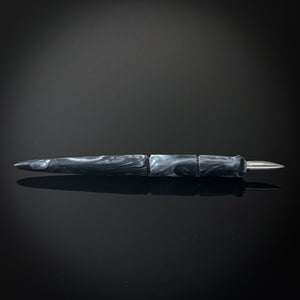 Black and Silver Contoured Nib Holder - Low Lustre Finish