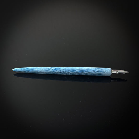 Carolina Blue and White Slim Style Nib Holder