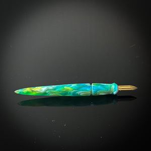 Lagoon Swirl Mini Contoured Nib Holder Low Lustre Finish