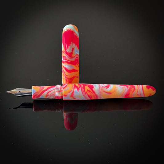 Pink, Peach and Blue Shadyside Model -  Bock Nib