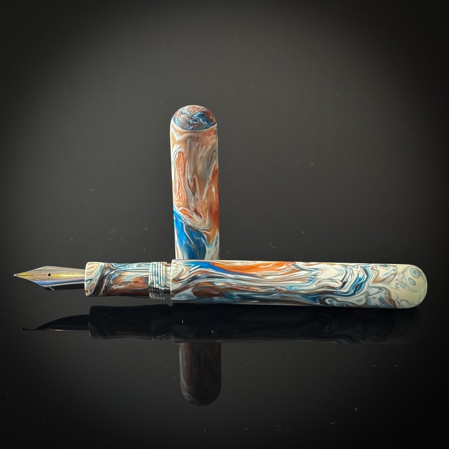 Tiger Lilly Koi Elliott Model Low Lustre Finish -  Jowo Nib