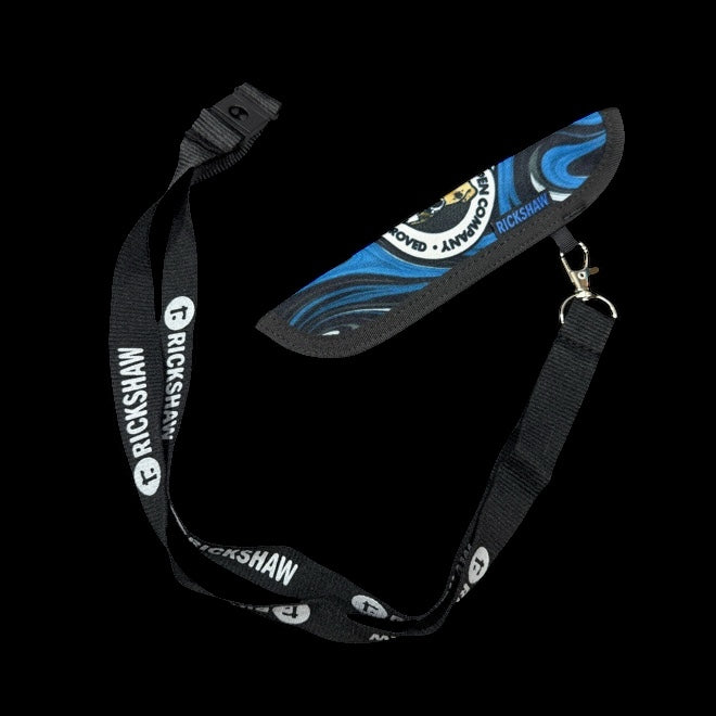 Shop Dog Approved Single Pen Lanyard  - Blue