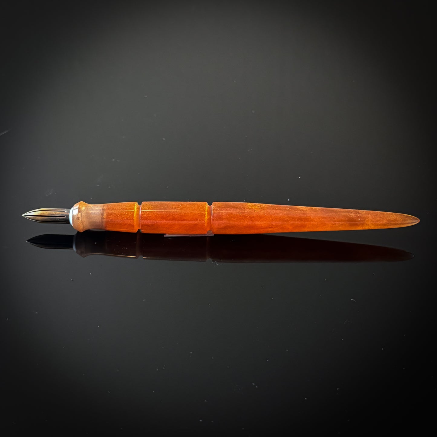 Translucent Burnt Orange Contoured Nib Holder