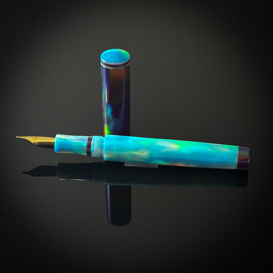 Dreamy Green and Violet Dreams OPAREX Westwood Model -  Jowo Nib