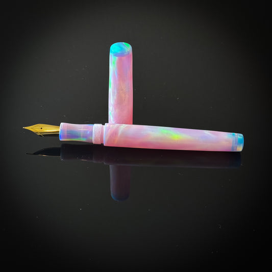 Sakura Pink OPAREX with Dreamy Rakaia Accents  Slim Westwood Model -  Jowo Nib