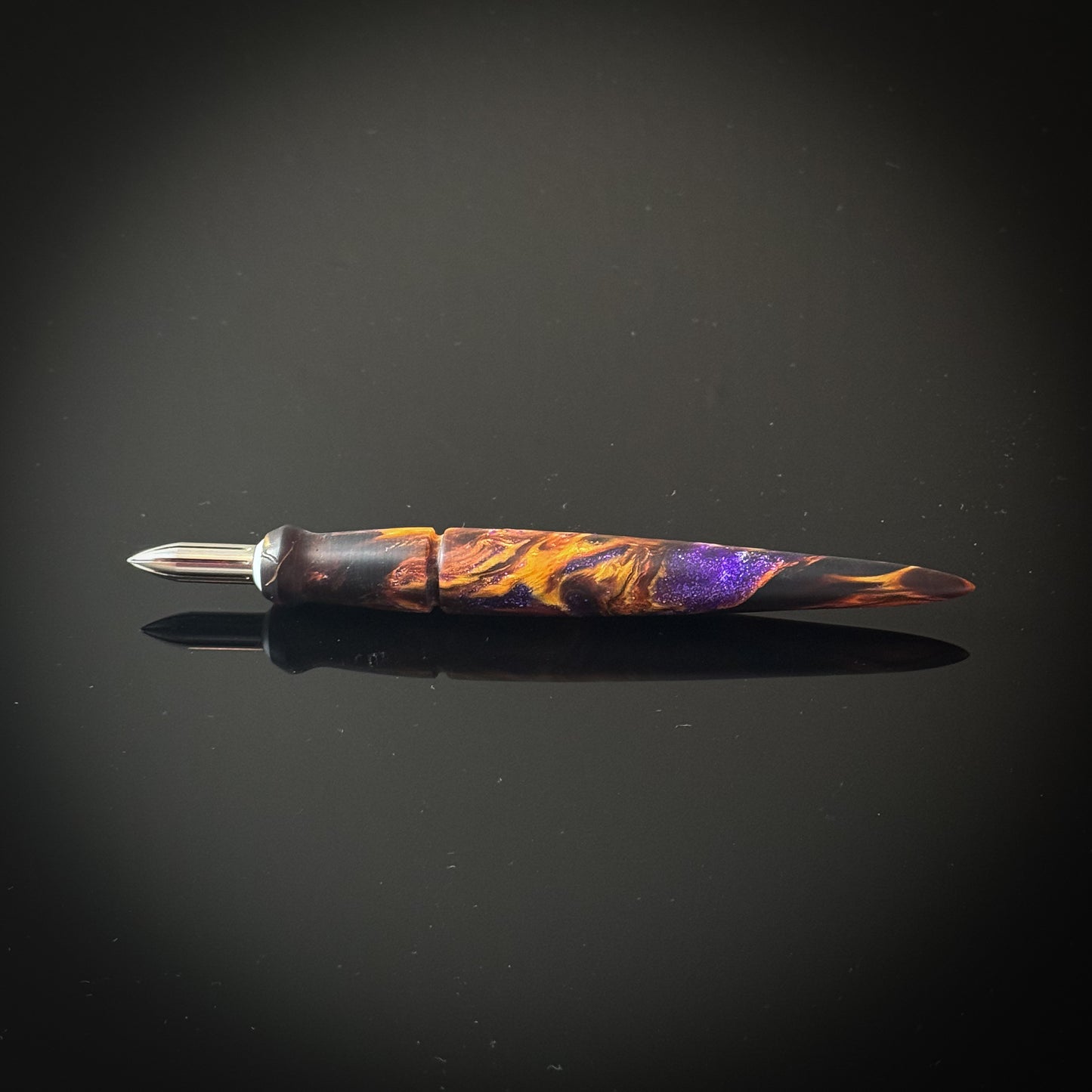 Amethyst Geode Mini Nib Holder - Low Lustre Finish