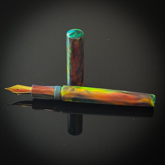 Lava Black OPAREX with Fruit Palmtree Slim Westwood Model -  Jowo Nib