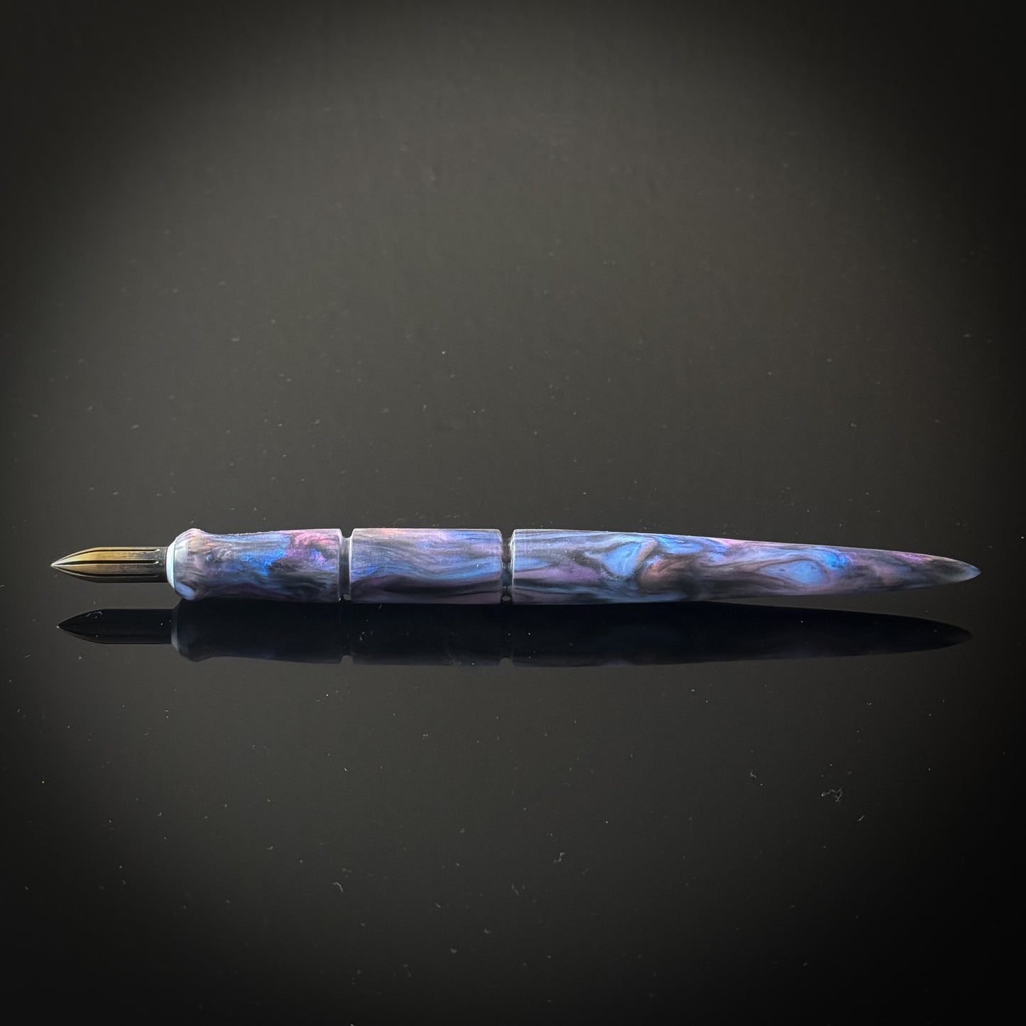 Abalone Contoured Nib Holder - Low Lustre Finish