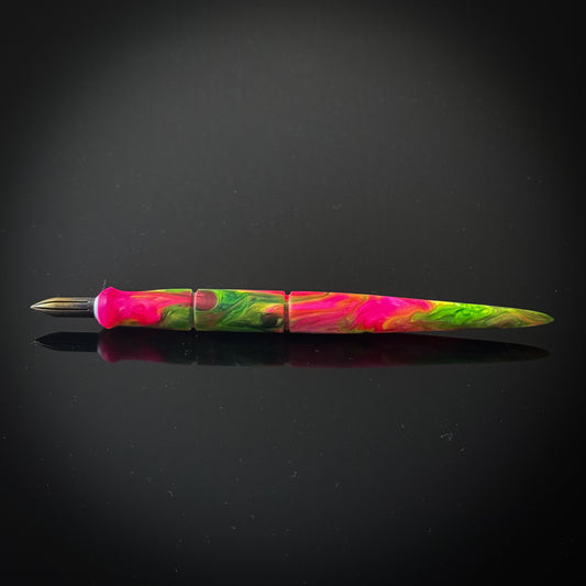 Psychedelic Sunset Contoured Nib Holder - Low Lustre Finish