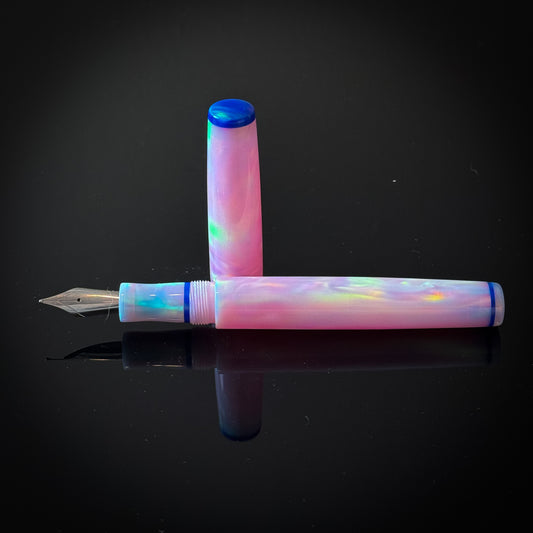 Sakura Pink OPAREX with Blue Sunset Accents Westwood Model -  Jowo Nib