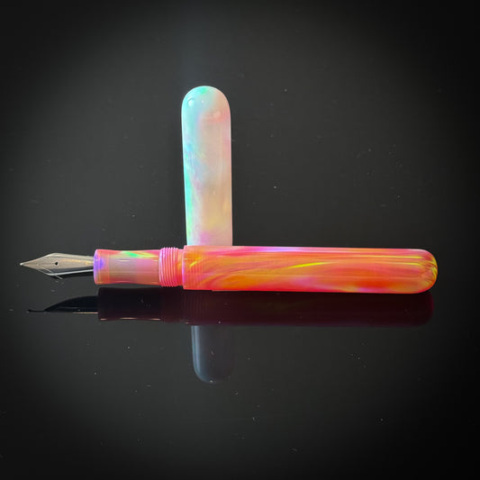 Coral Lovers and White OPAREX Elliott  Model -  Jowo Nib