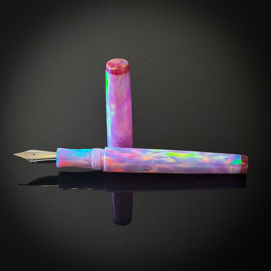 Dreamy Violet and Cherry Red OPAREX Slim Westwood Model -  Jowo Nib