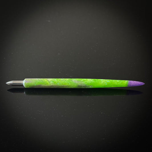 Lt. Green, Lt. Purple Slim Style Nib Holder - Low Lustre Finish