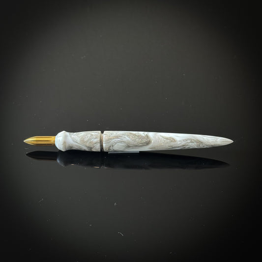 White and Silver Mini Nib Holder
