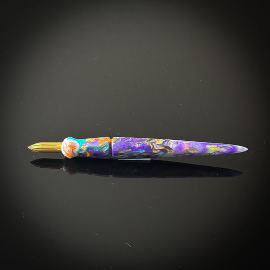 Mardi Gras Mini Nib Holder Low Lustre Finish