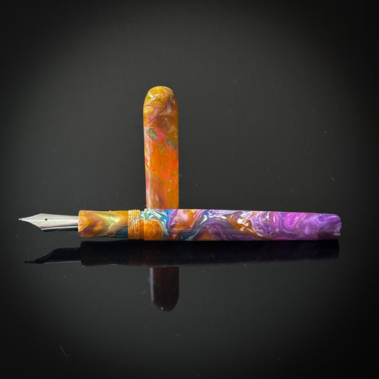 Purple, Orange and Blue  Morningside -Bock Nib