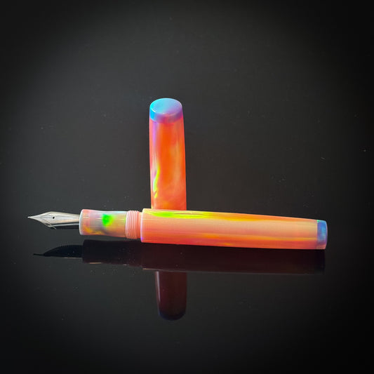 Salmon Pink OPAREX with Dreamy Lavender Accents  Westwood Model -Jowo Nib